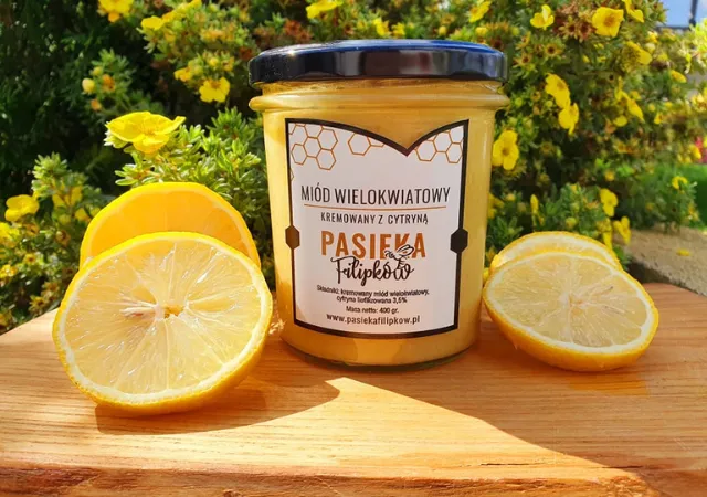 Mi&oacute;d imbir cytryna na gardło