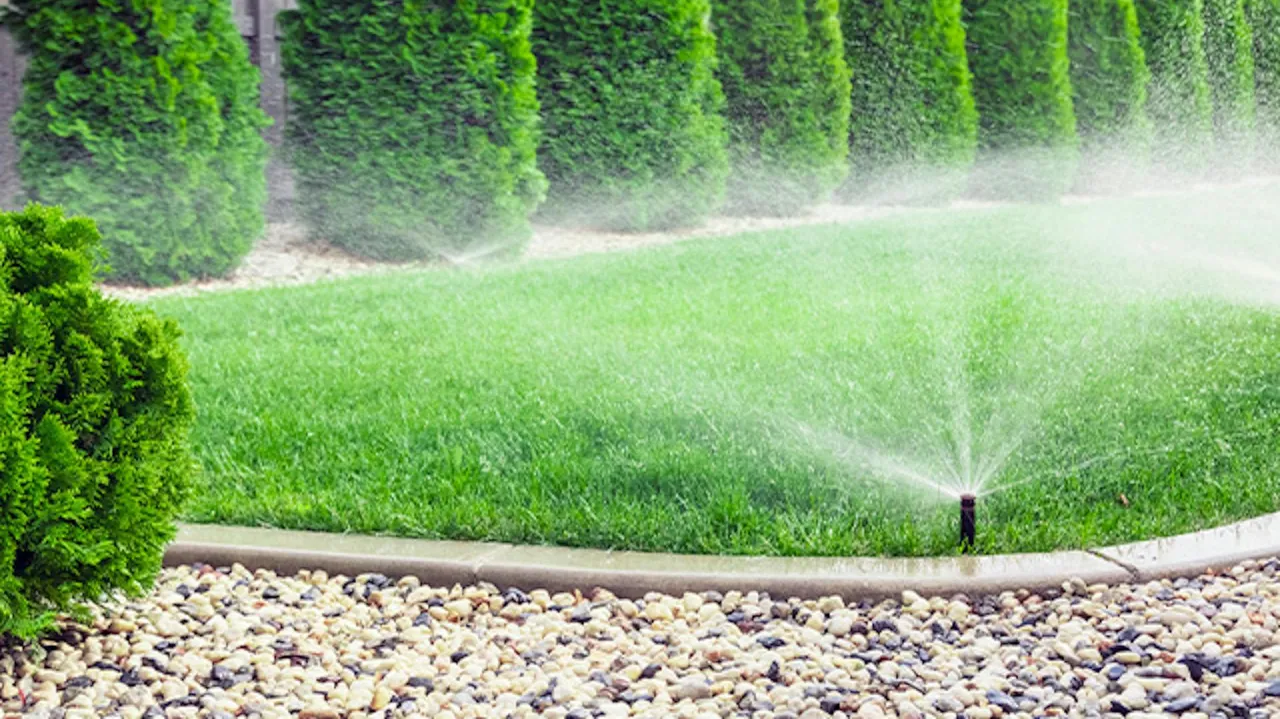 zraszacz turbinowy nawadnianie dużego trawnika