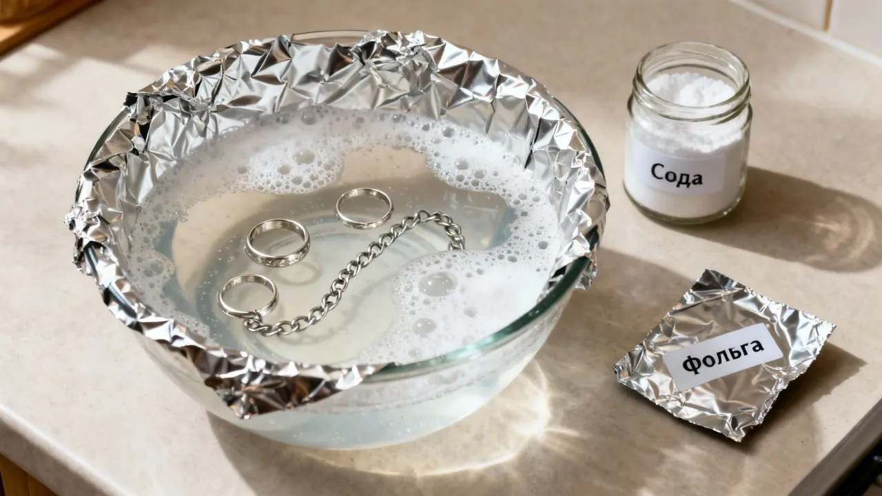 bezpieczne czyszczenie srebra amoniakiem akcesoria