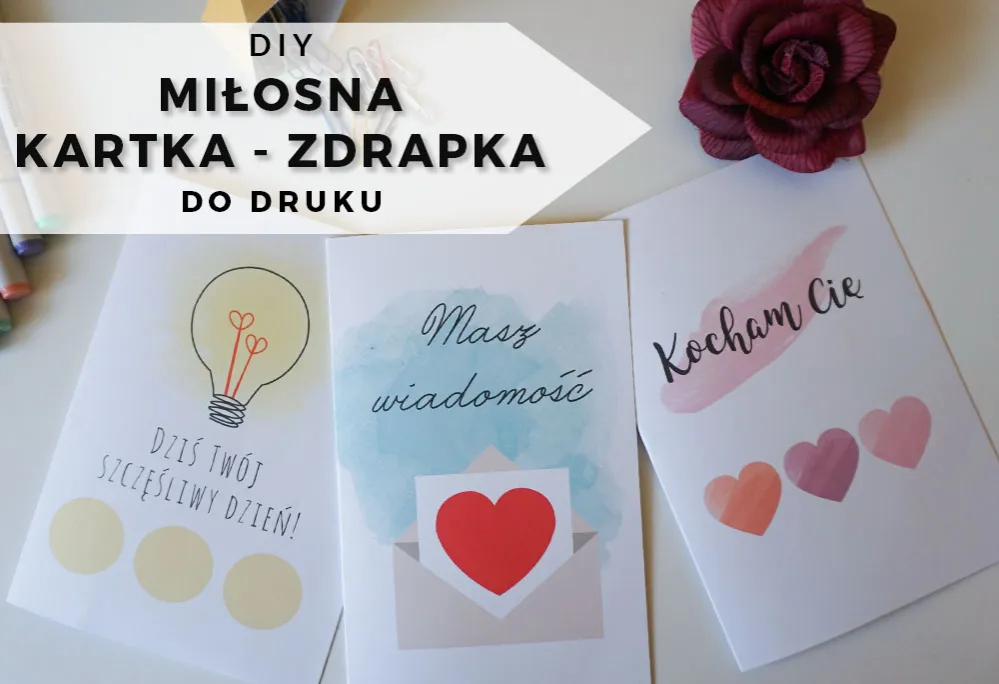 materiały do zdrapki DIY