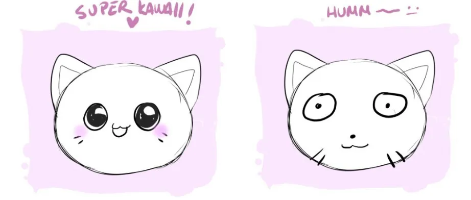 Kawaii Tiere zeichnen Beispiele