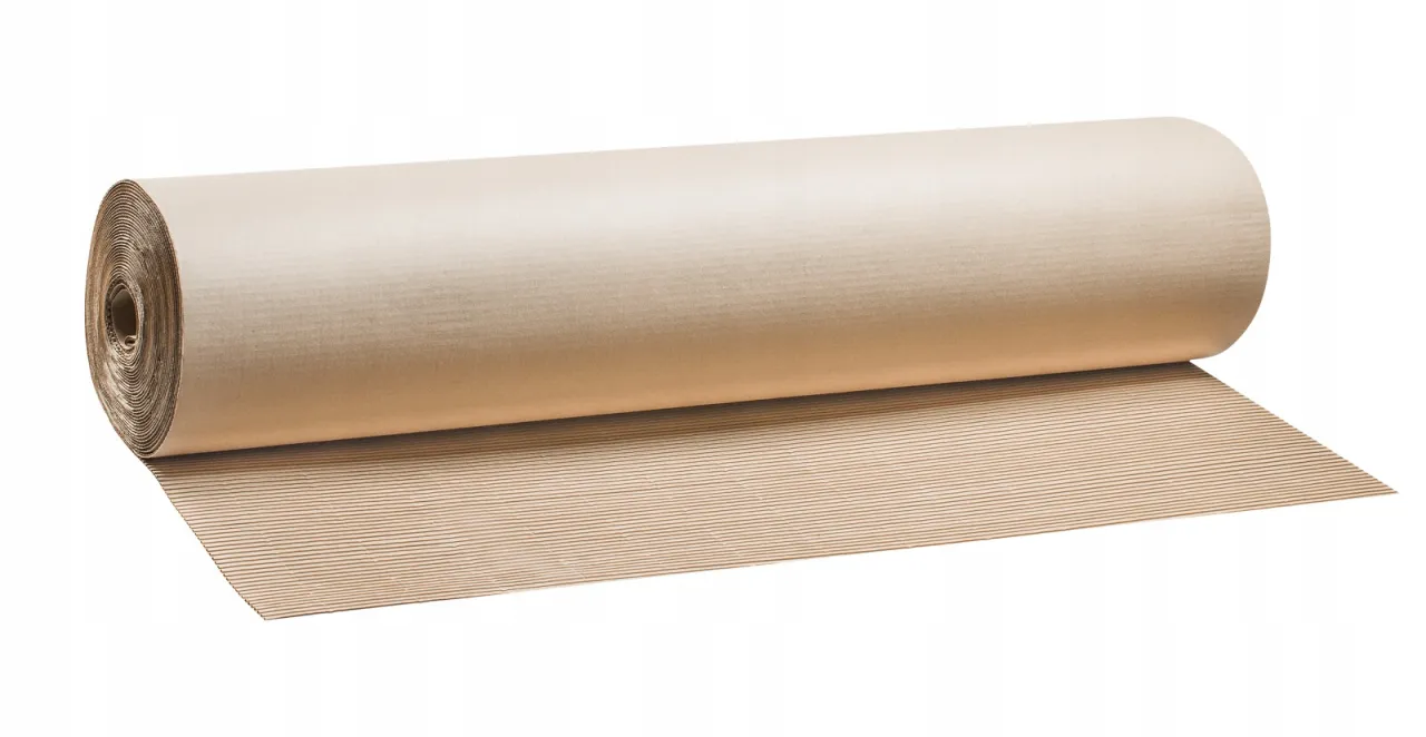 Materiały do zabezpieczenia schodów drewnianych: tektura falista, folia malarska, taśma malarska