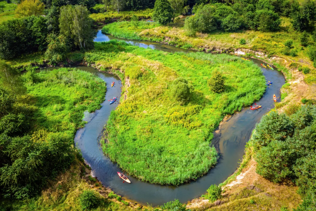 Rzeka Ruda spływ kajakowy malownicza przyroda