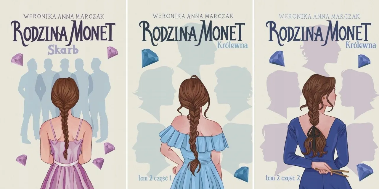 Rodzina Monet książki okładki bohaterowie