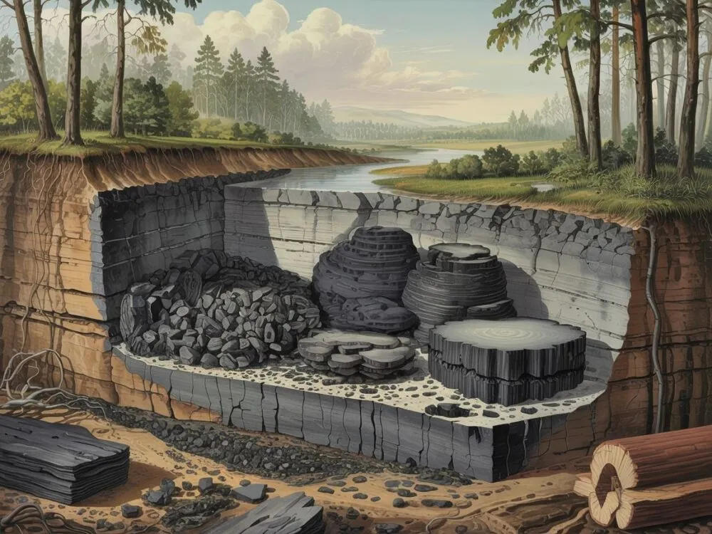 Zdjęcie Okres geologiczny w którym powstał węgiel kamienny i jego tajemnice