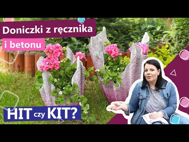 Zdjęcie Jak zrobić doniczkę z ręcznika i cementu - proste kroki i porady