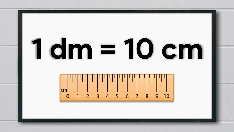 Zdjęcie 1 dm to 10 cm - Łatwe przeliczanie decymetrów na centymetry