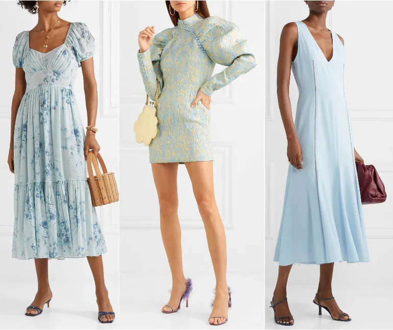 Zdjęcie Vestido azul celeste: &iquest;qu&eacute; zapatos elegir para cada ocasi&oacute;n?