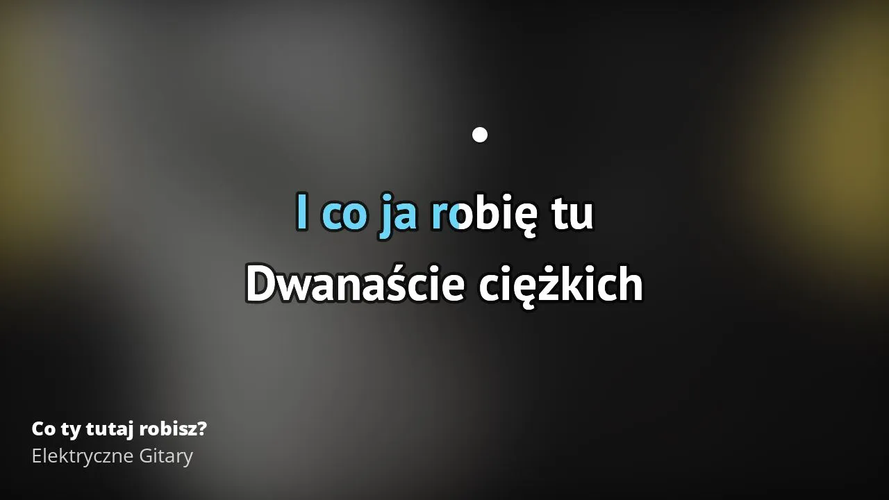 Zdjęcie Elektryczne gitary co ty tutaj robisz mp3 – posłuchaj i pobierz teraz