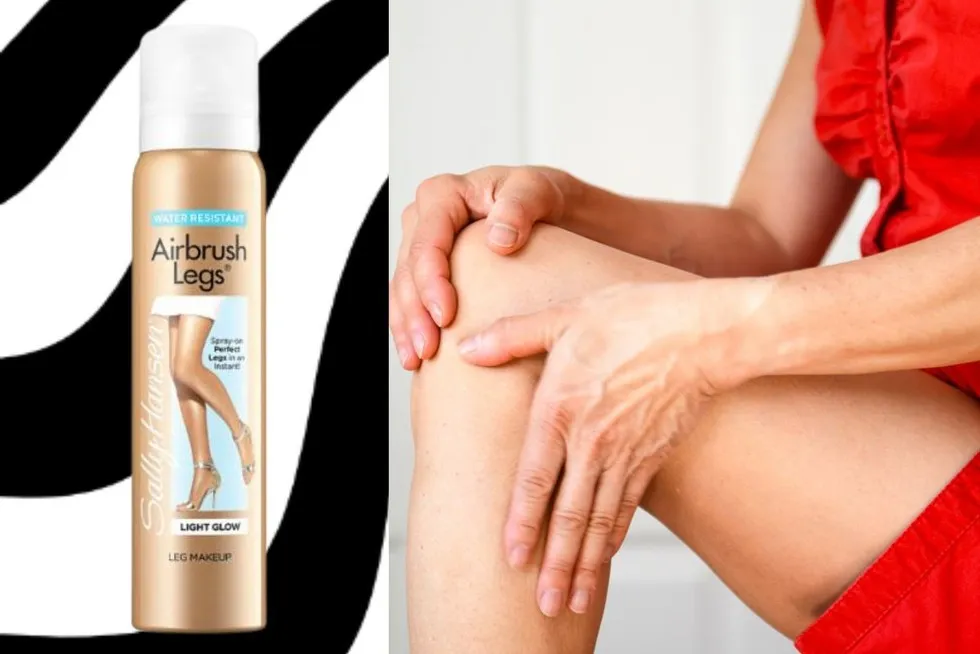 Zdjęcie Jak używać rajstop w sprayu Sally Hansen, aby uniknąć smug i nierówności