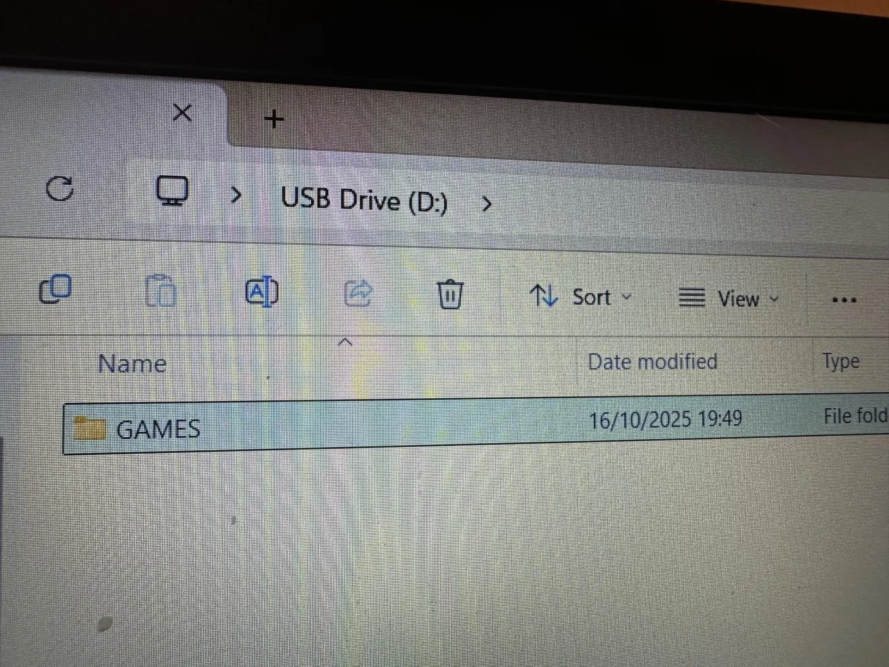 USB drive NTFS folder structure retro gaming