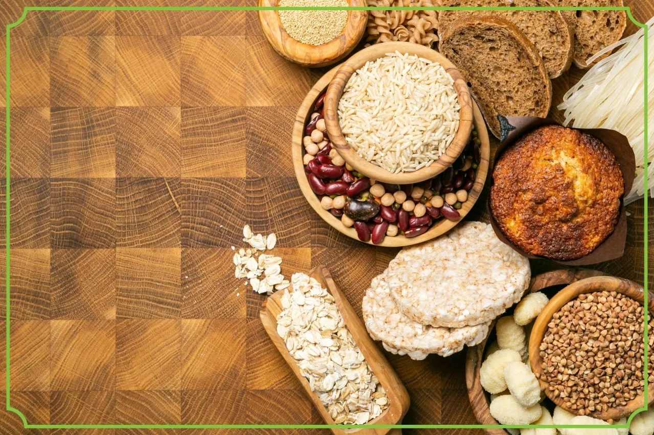 Produkty naturalnie bezglutenowe warzywa owoce ryż kasza jaglana