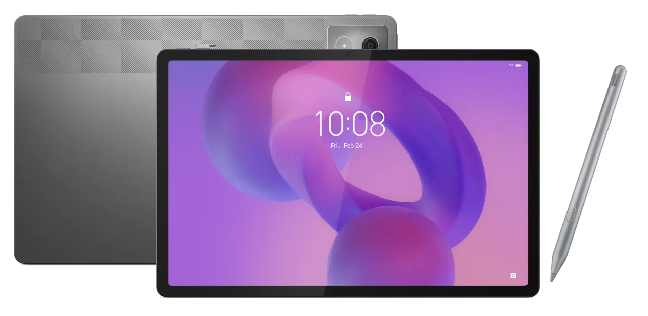 Szary tablet z rysikiem, idealny do gier. Czy na tablecie można grać w gry? Tak, ten model to świetna rozrywka!