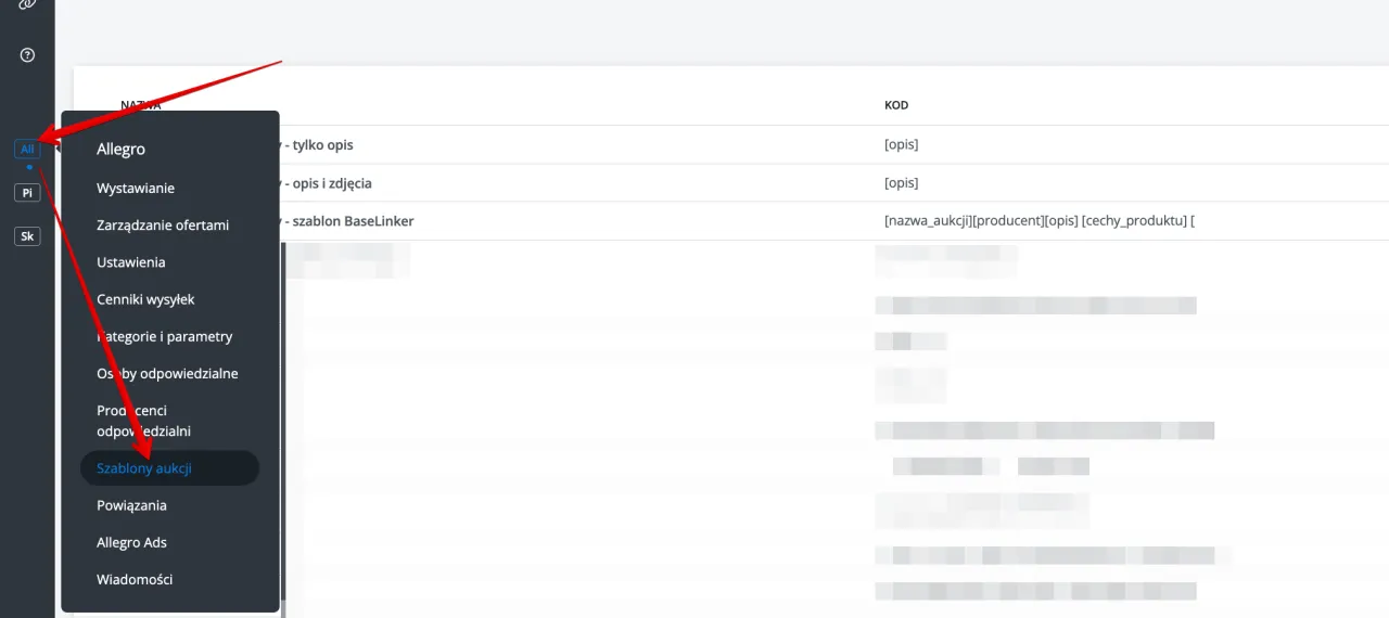 Szablon Allegro HTML tworzenie