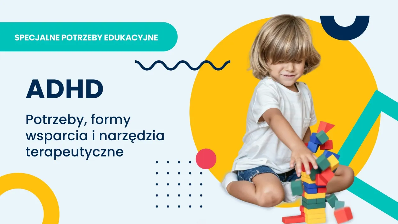 Dziecko z ADHD rysujące w skupieniu