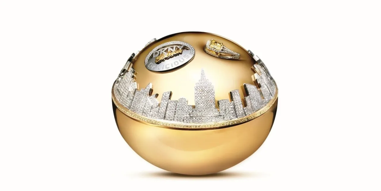 DKNY Golden Delicious Million Dollar Fragrance Bottle