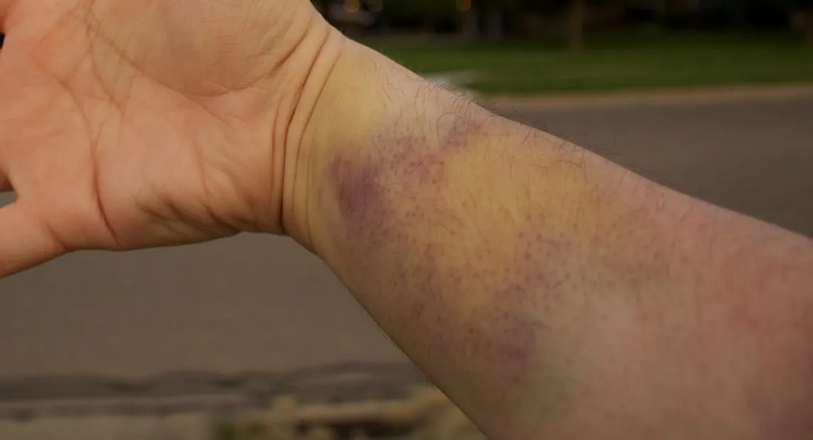 Sucha skóra, siniaki, krwawiące dziąsła