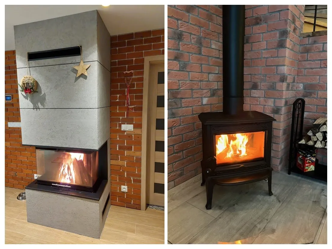 różnica w kosztach kominek koza infografika