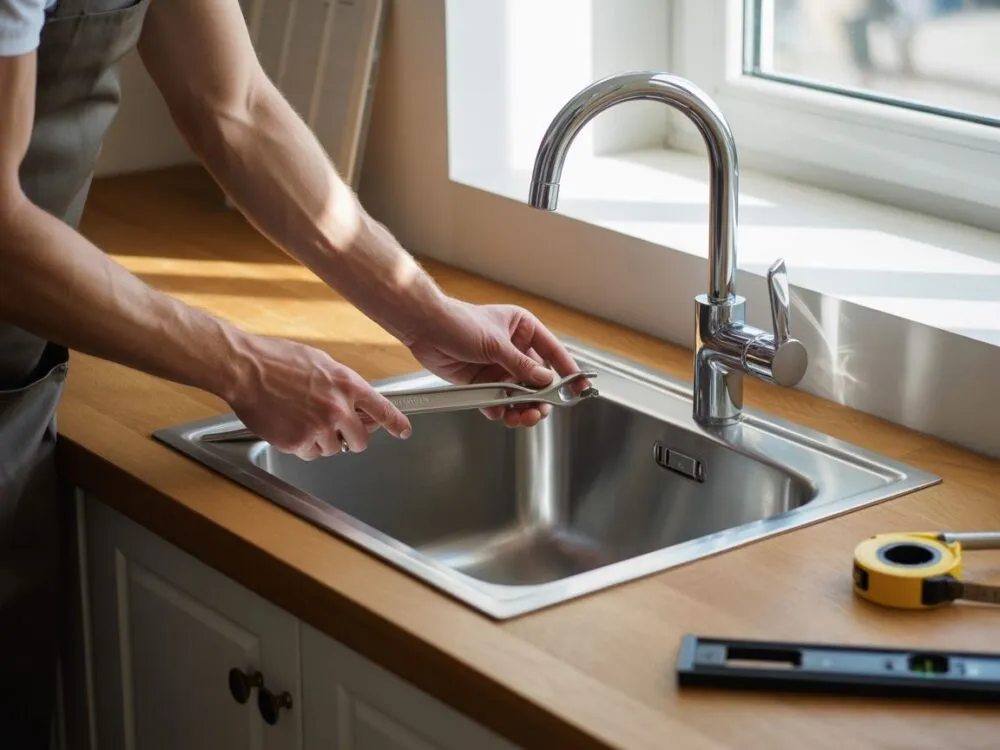 wycinanie otworu w blacie pod zlew