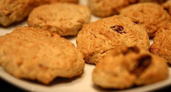 Spalone ciastka owsiane