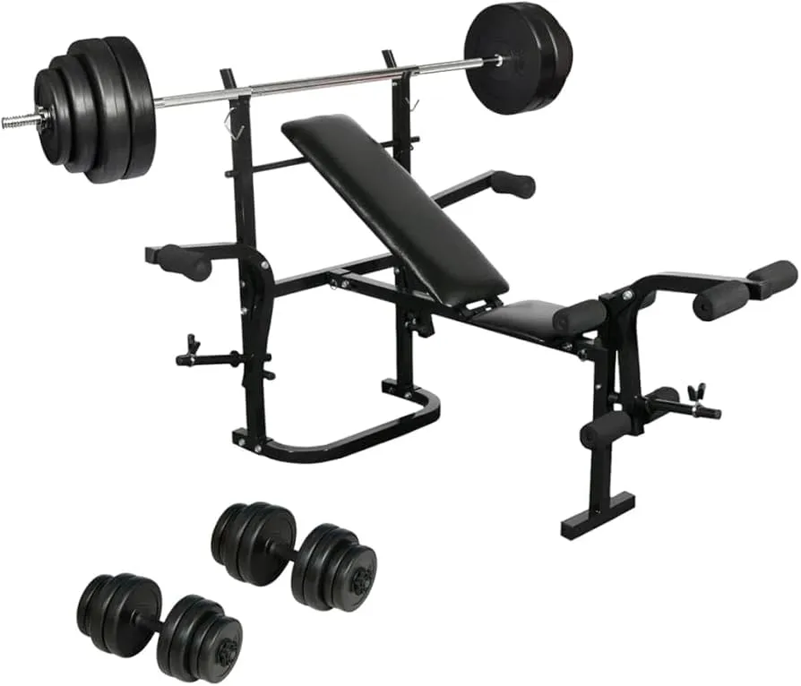 domowa siłownia ławeczka hantle