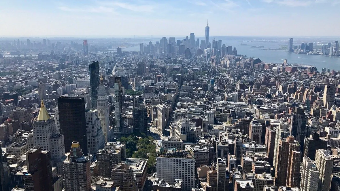 Panorama Nowego Jorku Empire State Building