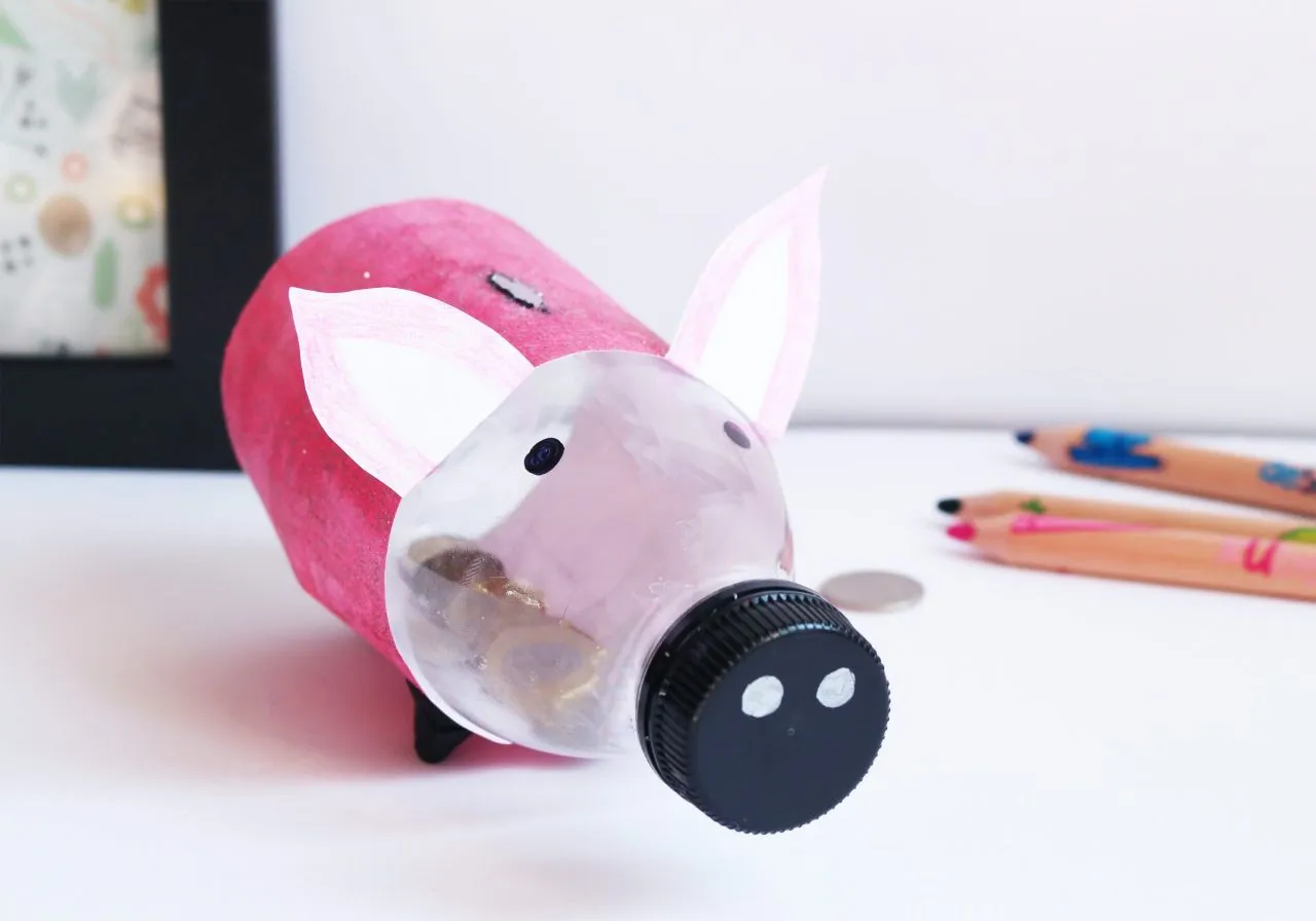 Skarbonka z butelki PET krok po kroku