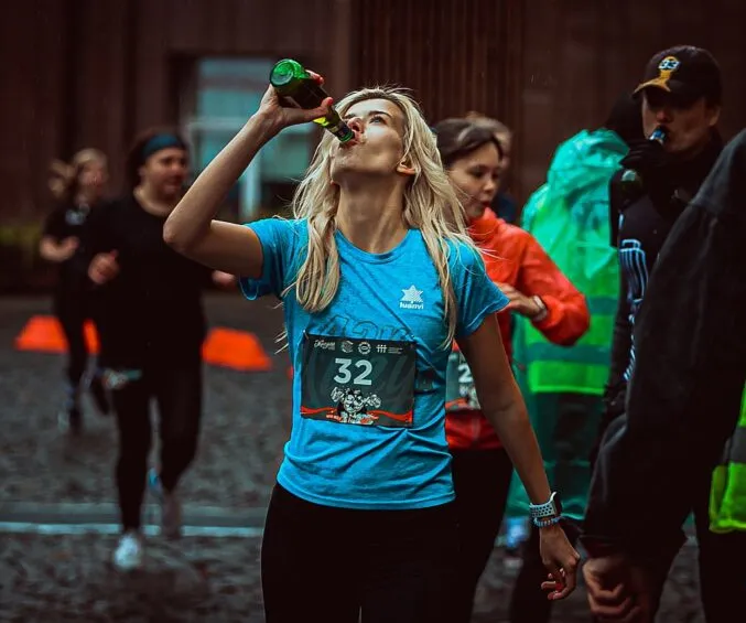 wpływ alkoholu na organizm biegacza