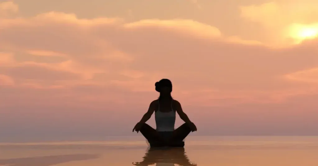 Osoba medytująca mindfulness