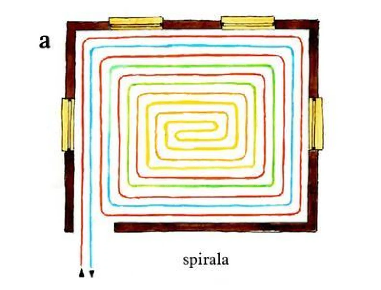 Układanie rur ogrzewania podłogowego z r&oacute;żnymi rozstawami