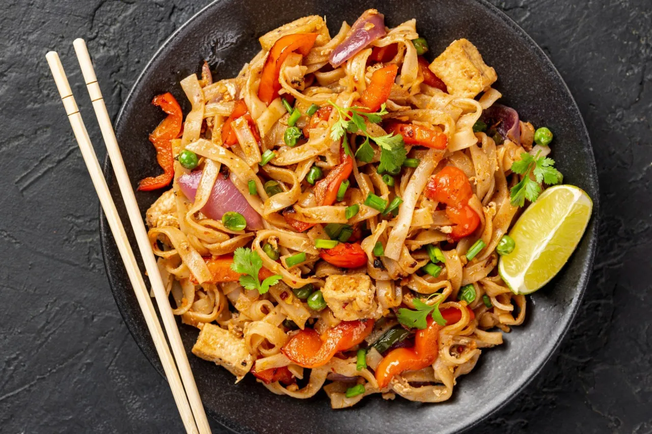 Pad Thai składniki na stole