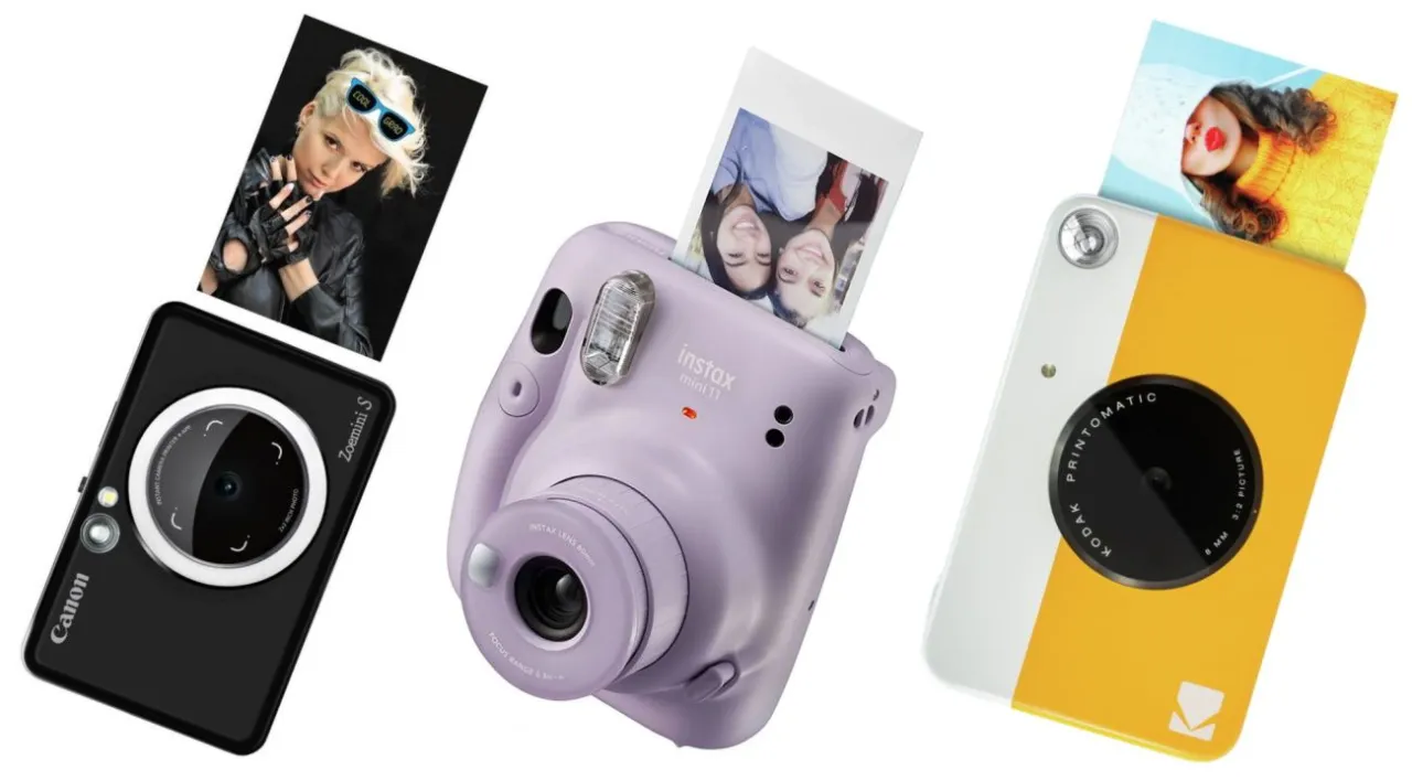 Aparaty natychmiastowe Instax Polaroid Kodak porównanie