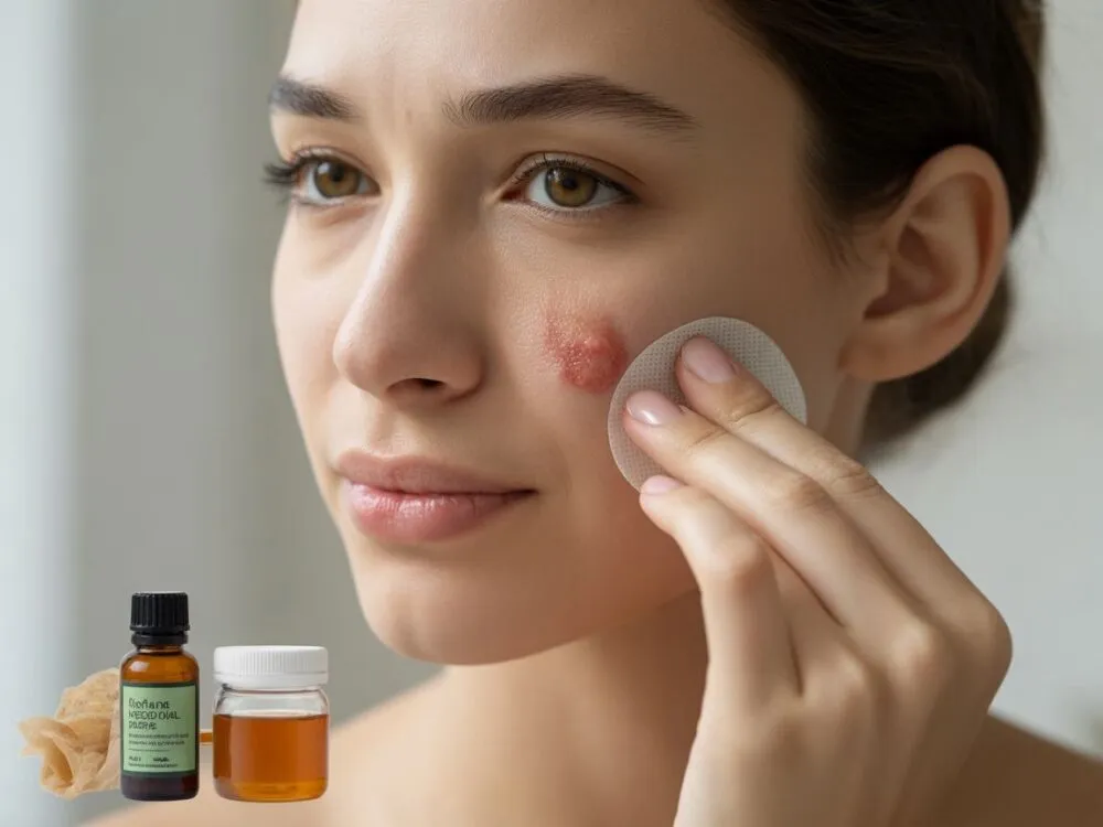 domowe sposoby na pryszcz podskórny maść ichtiolowa olejek z drzewa herbacianego