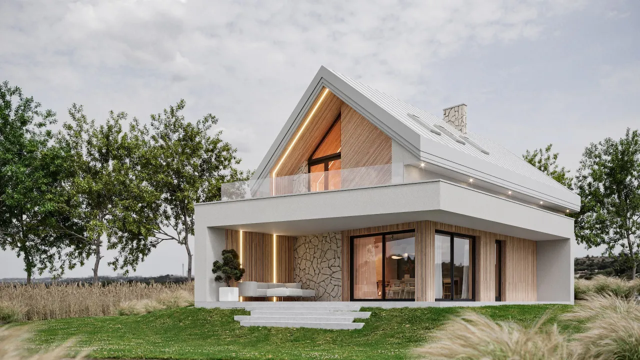 adaptacja stodoły na dom wizualizacja