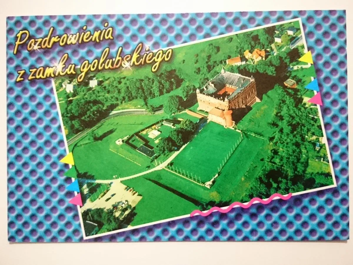 Zamek Golubski widok z lotu ptaka