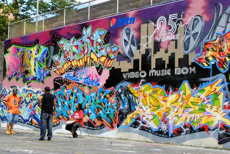 Graffiti Charaktere Urspr&uuml;nge New York