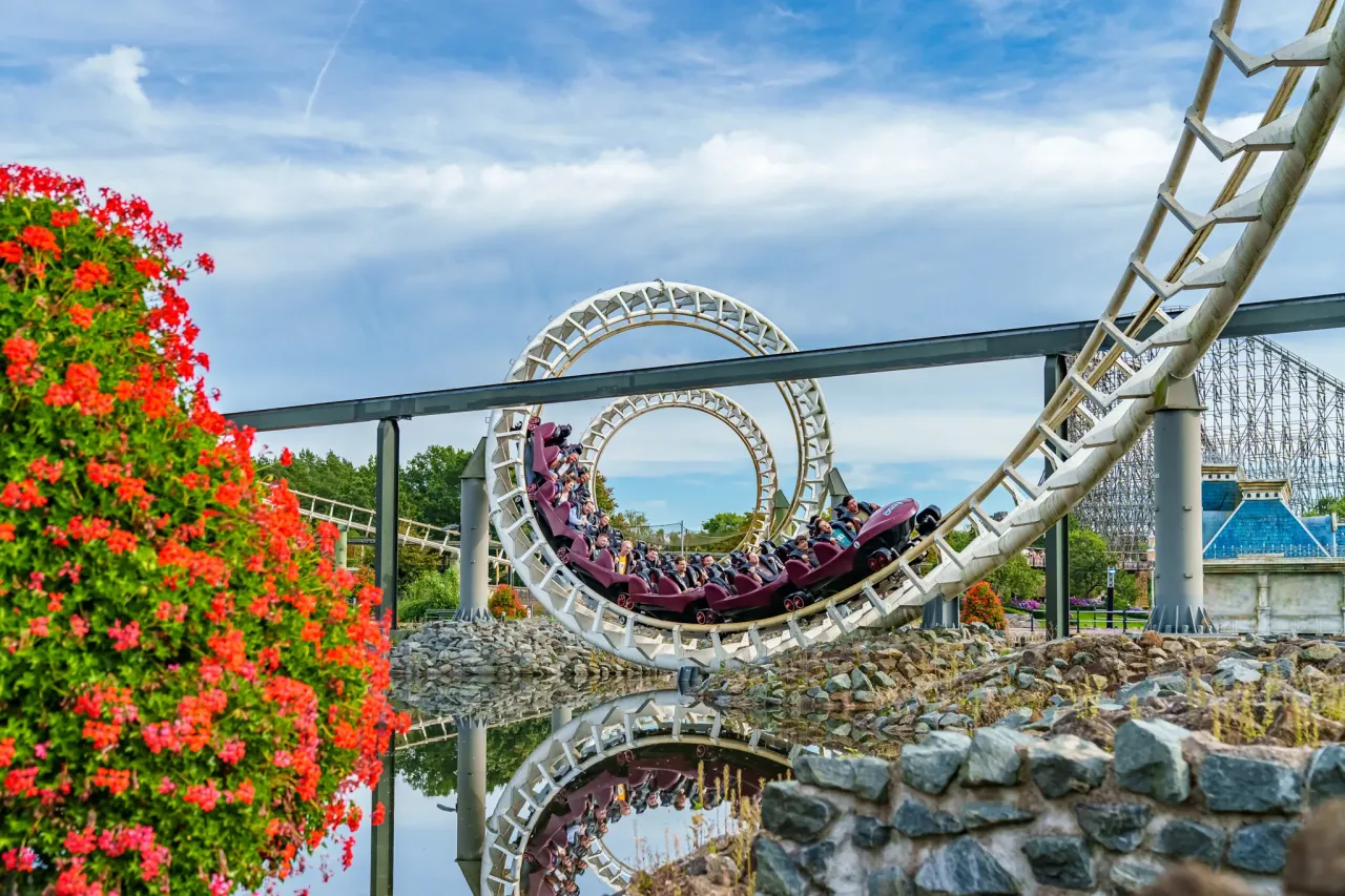 Heide Park Resort Achterbahnen Collage
