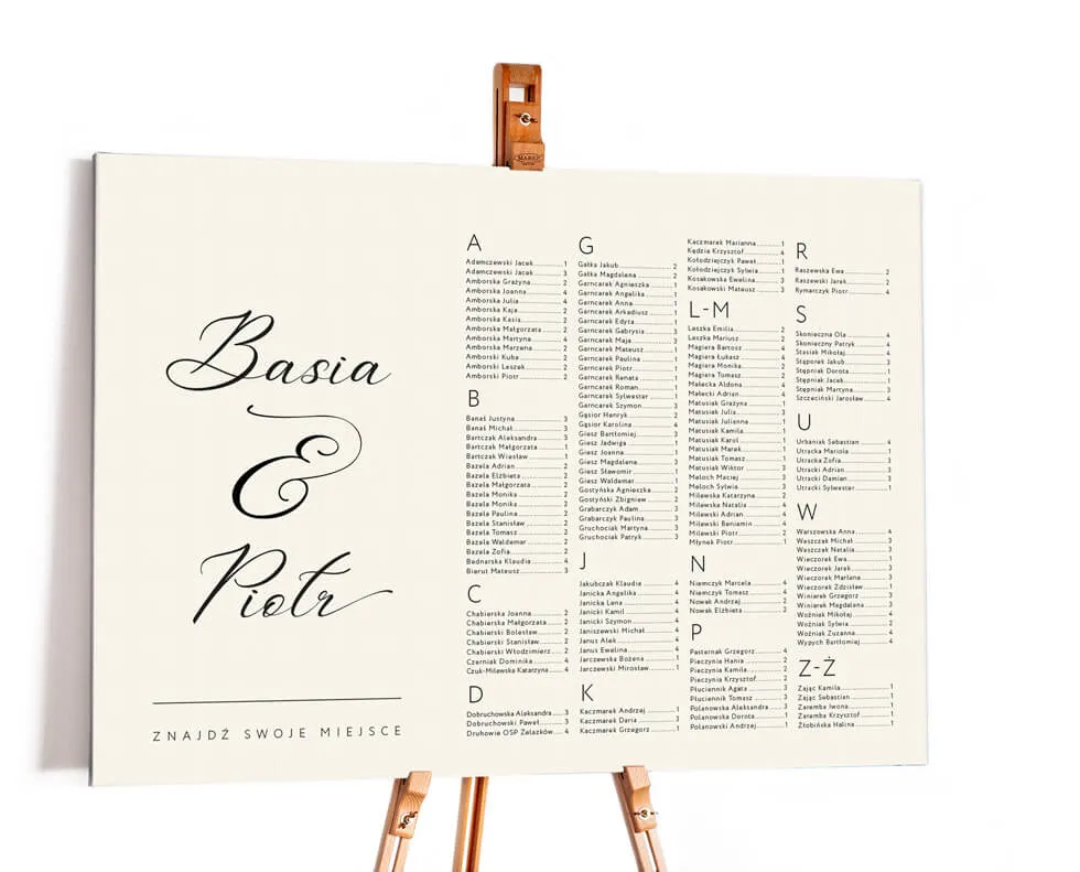 para młoda planująca usadzenie gości, plan stołów weselnych