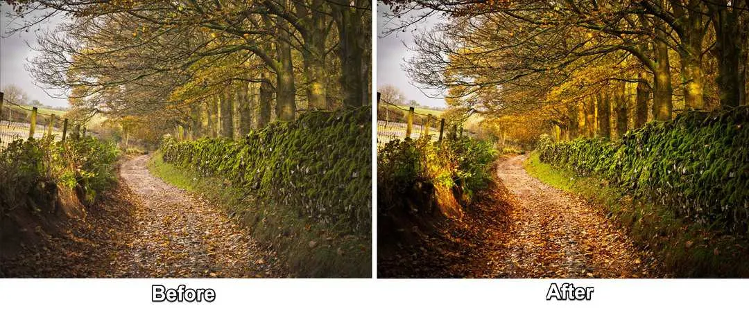 Dodge and Burn tło Photoshop