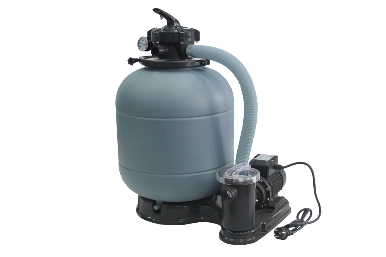 System filtracji basenowej: pompa i filtr piaskowy