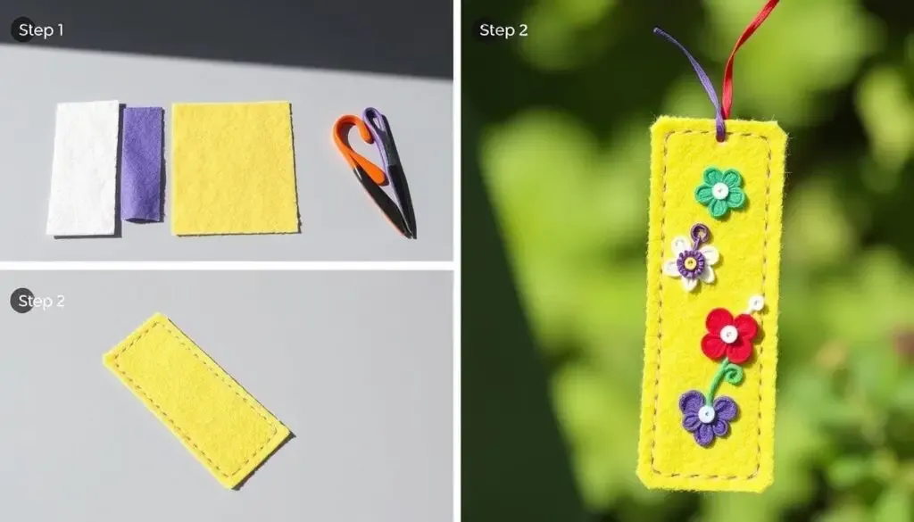 zakładki z filcu chwosty