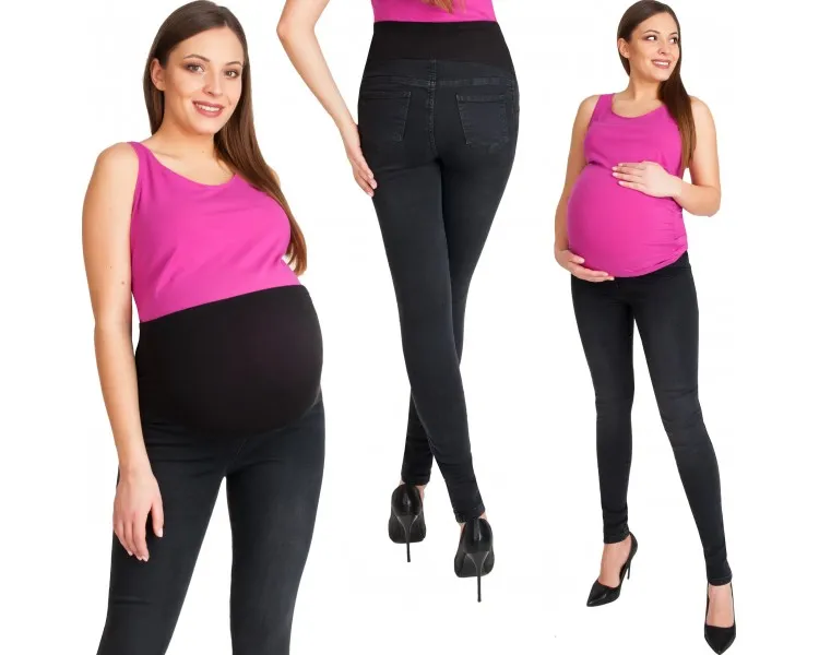 Modne spodnie ciążowe na różne okazje, jeansy ciążowe, eleganckie spodnie ciążowe, legginsy ciążowe