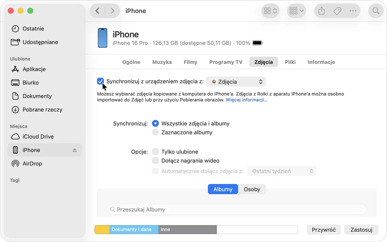 ikona zdjęcia icloud synchronizacja