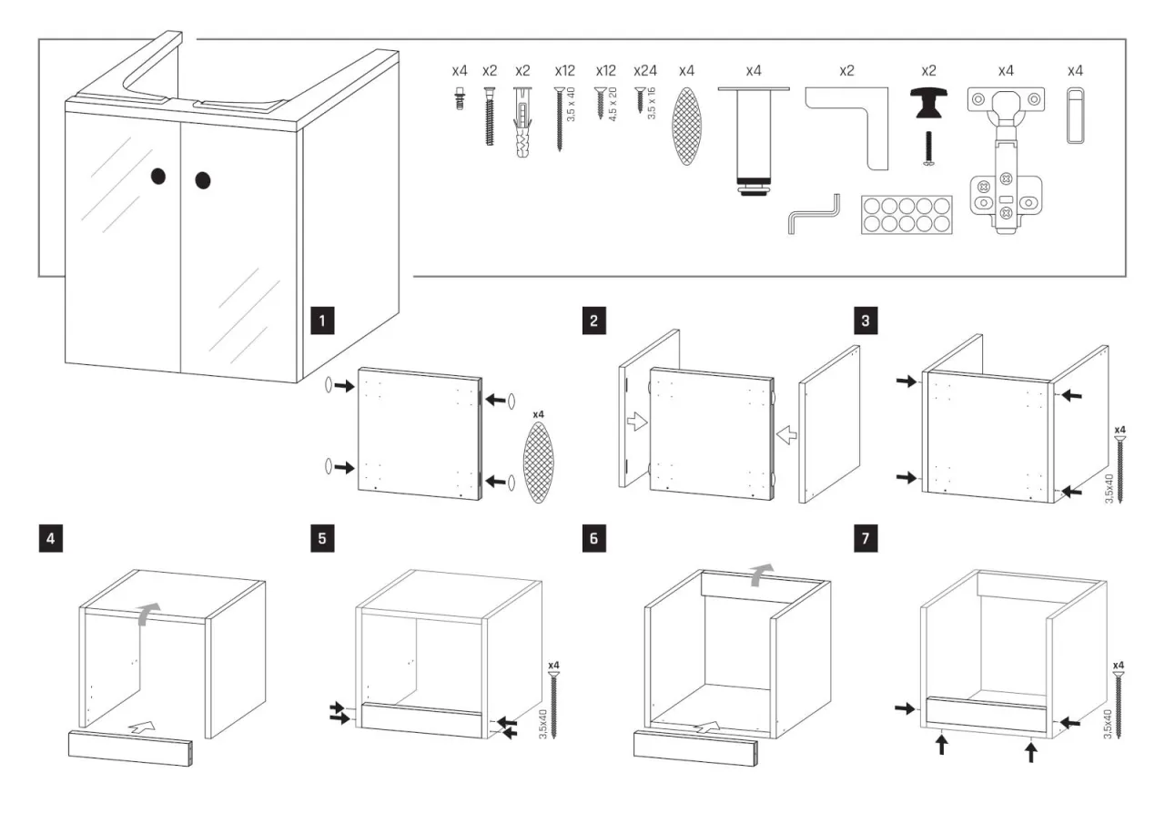 Szafka pod zlewozmywak wymiary