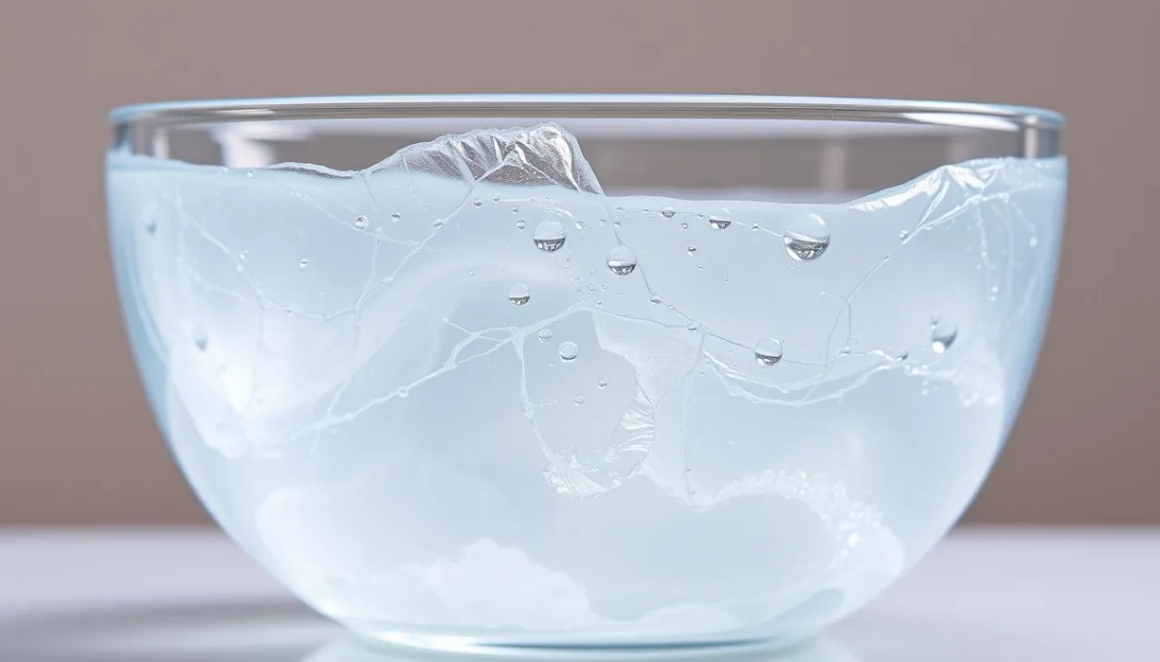 rozmrożona galaretka zniszczona wodnista