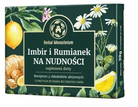 imbir na wymioty, mięta na nudności