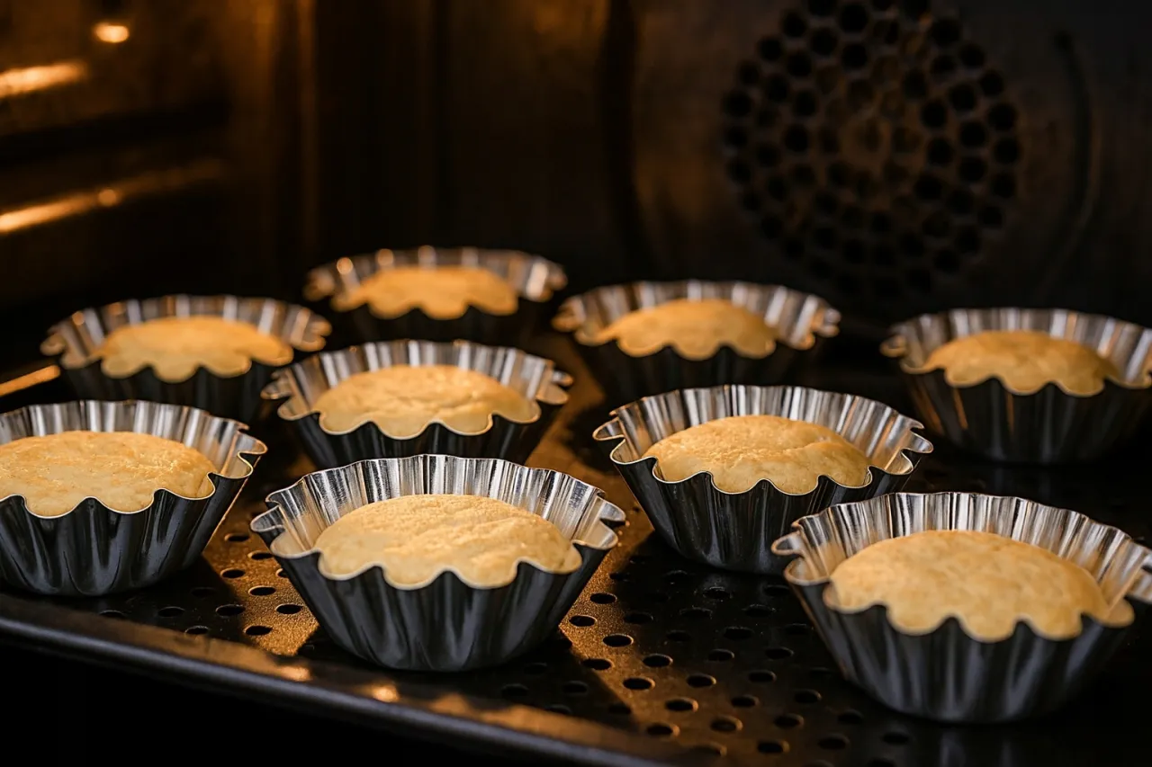 przywierające babeczki do formy metalowej