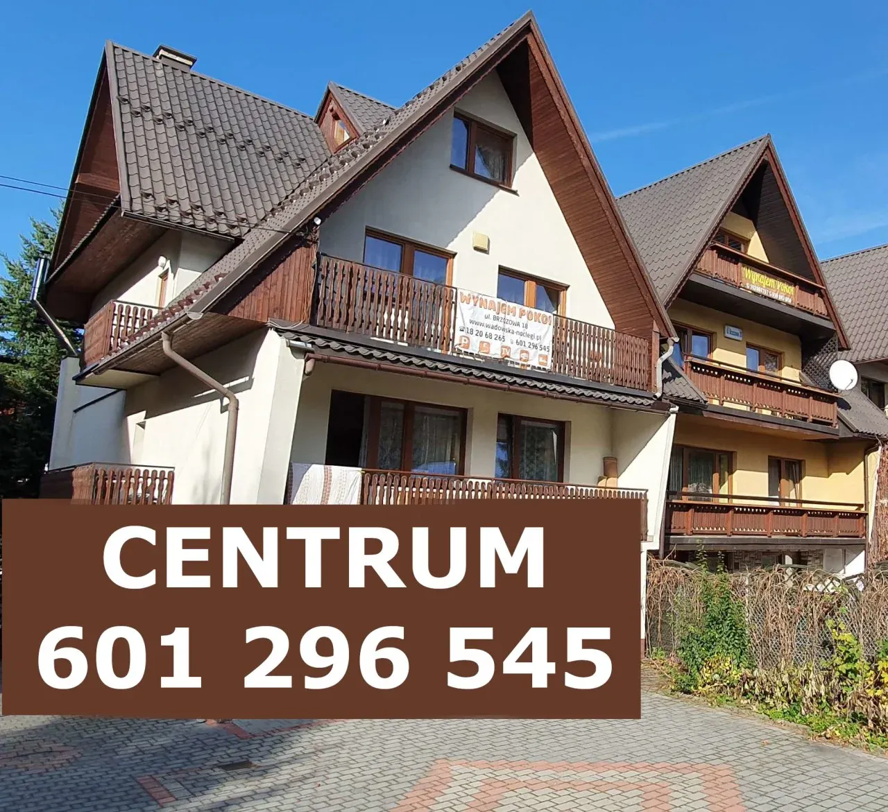 Mapa Zakopane ceny noclegów dzielnice