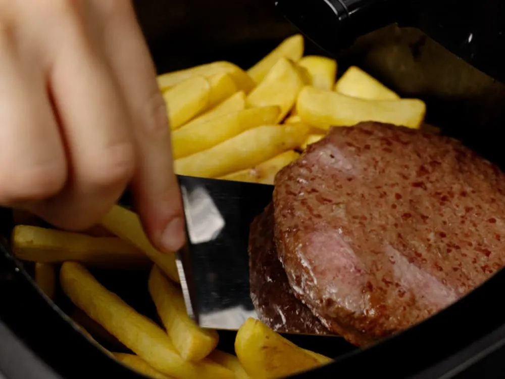 friggitrice ad aria hamburger