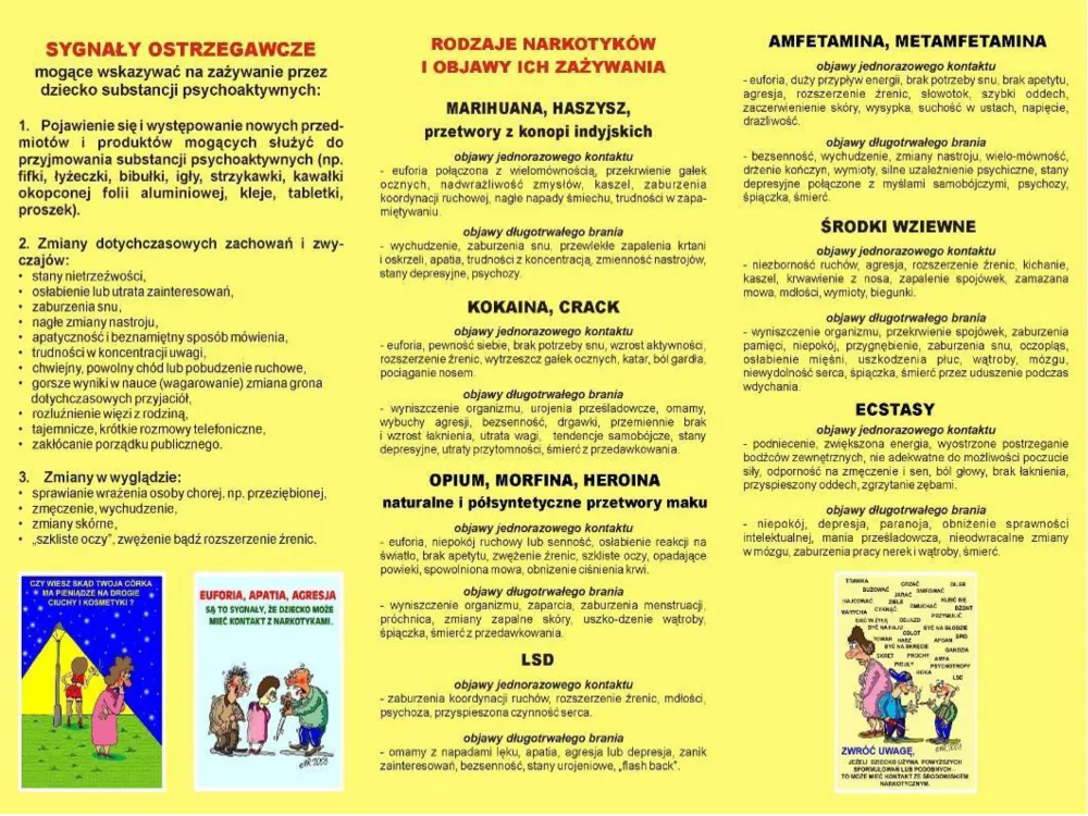 objawy zatrucia amfetaminą infografika